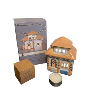 Paddywax East Side House Ceramic Incense Burner Tea Light Holder Christmas Decor
